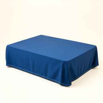 Cliff Crossing Flat Bed Sheet - Blue (synthetic illustration; no displayed measurements)