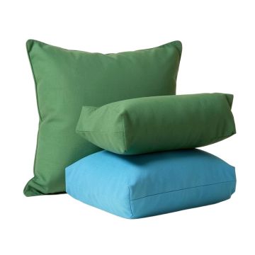 Lemongrass Indoor/Outdoor , Removable Cover Pillow , Large & 1 Lumbar Pillow