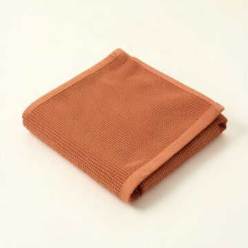 Maple Branch Bath Towel - Terracotta (synthetic illustration; no displayed measurements)