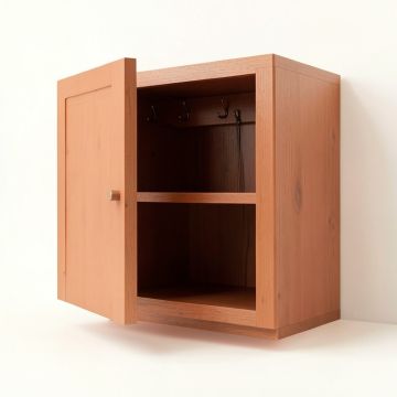 Field Branch Empty Mug-Storage Cabinet Insert - Terracotta (synthetic illustration; no displayed measurements)