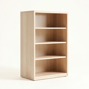 Spruce Brook Freestanding Bookcase - Beige (synthetic illustration; no displayed measurements)