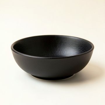 Slate Crest Dining Bowl - Black (synthetic illustration; no displayed measurements)