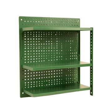 Spruce Brook Empty Wall-Mounted Tool Organizer Panel - Green (synthetic illustration; no displayed measurements)