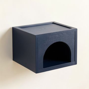 Ridge Bluff Wall-Mounted Cat Perch - Navy (synthetic illustration; no displayed measurements)