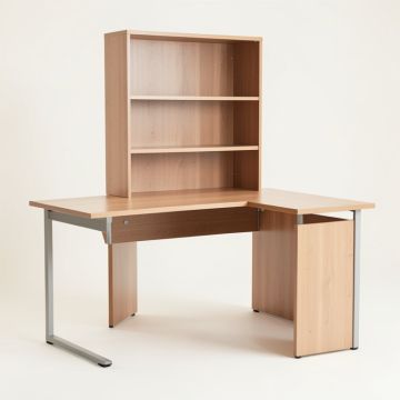Joanna 3 Piece Configurable L-Shape Writing Desk With Hutch (synthetic illustration; no displayed measurements)