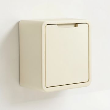 Briar Bridge Wall-Mounted Laundry Cabinet - Cream (synthetic illustration; no displayed measurements)