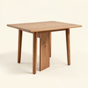 Itchington Butterfly Leaf Rubberwood Dining Table (synthetic illustration; no displayed measurements)