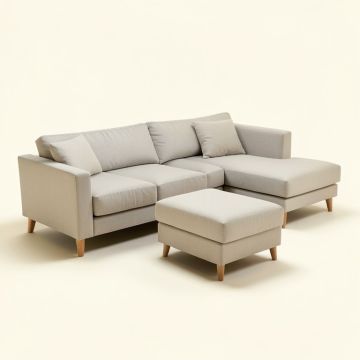 Sectional Couch With Reversible Chaise Modern L-Shape Sofa 3-Seat Couch Modular Sectional Sofa (synthetic illustration; no displayed measurements)