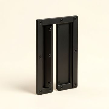 Super Mini Arrow Shape Sliding Standard Double Barn Door Hardware Kit (synthetic illustration; no displayed measurements)