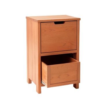 Alder Branch Freestanding Pull-Out Hamper Cabinet - Terracotta (synthetic illustration; no displayed measurements)