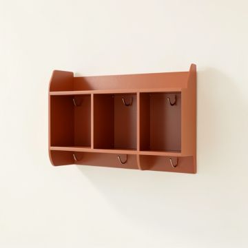 Moss Arc Wall-Mounted Entryway Organizer Shelf (synthetic illustration; no displayed measurements)