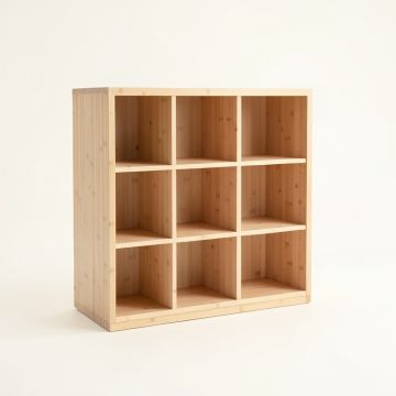 Rowan Bluff Freestanding Bookcase - Beige (synthetic illustration; no displayed measurements)