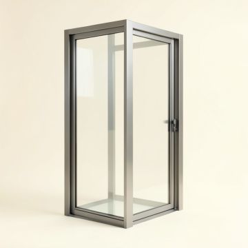 Hanson 44 '' - 48 '' W X 76 '' H Door Opening Sliding Semi-Frameless Shower Door (synthetic illustration; no displayed measurements)