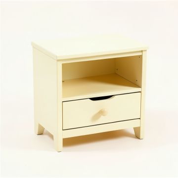 Oak Edge Nightstand - Ivory (synthetic illustration; no displayed measurements)