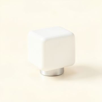 Summit Canyon Cabinet Knob Without Packaging - White (synthetic illustration; no displayed measurements)