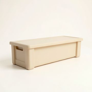 Hill Crossing Narrow Outdoor Storage Bench - Beige (synthetic illustration; no displayed measurements)