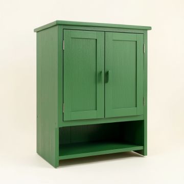 Spruce Bridge Wall-Mounted Laundry Cabinet - Green (synthetic illustration; no displayed measurements)