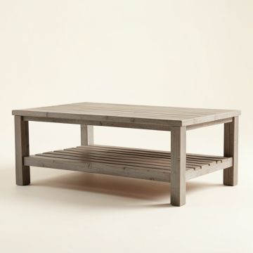 Shore Falls Coffee Table - Gray (synthetic illustration; no displayed measurements)