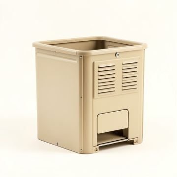 Slate Bridge Closed Garden Compost Bin - Beige (synthetic illustration; no displayed measurements)