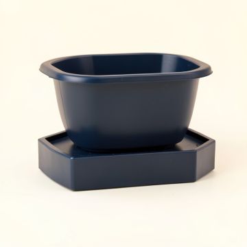 Cedar Bend Empty Raised Planter - Navy (synthetic illustration; no displayed measurements)