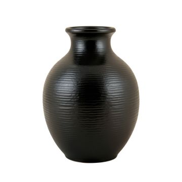 Cliff Canyon Empty Decorative Vase - Black