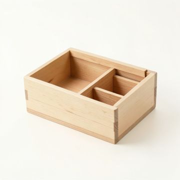 Slate Arc Empty Coffee-Station Organizer - Beige (synthetic illustration; no displayed measurements)