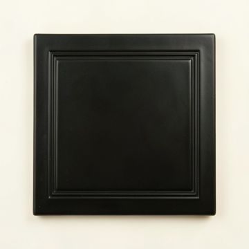 Cedar Bluff Uninstalled Square Decorative Tile - Black (synthetic illustration; no displayed measurements)