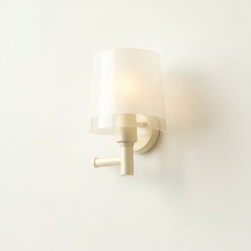 Lake Crossing Wall Sconce Mounted On A Plain Wall - Cream (synthetic illustration; no displayed measurements)