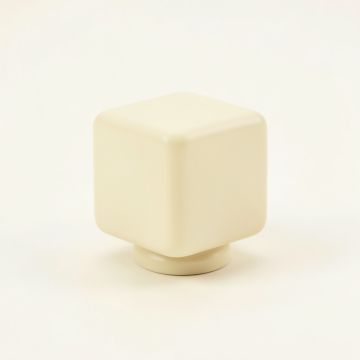 Clay Bend Cabinet Knob Without Packaging - Cream (synthetic illustration; no displayed measurements)
