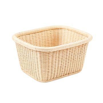 Juniper Bluff Empty Storage Basket - Cream