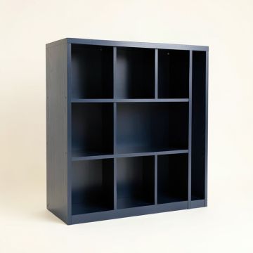 Harbor Falls Freestanding Bookcase - Navy (synthetic illustration; no displayed measurements)