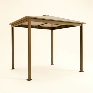 Naxos Modern Attached 10 Ft. W X 10 Ft. D Vinyl Pergola (synthetic illustration; no displayed measurements)