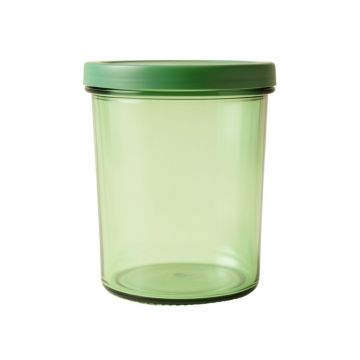 Laurel Arc Storage Canister With Lid - Green (synthetic illustration; no displayed measurements)
