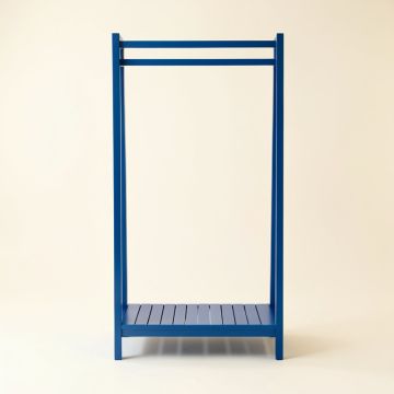 Elm Crest Empty Garment Rack - Blue (synthetic illustration; no displayed measurements)