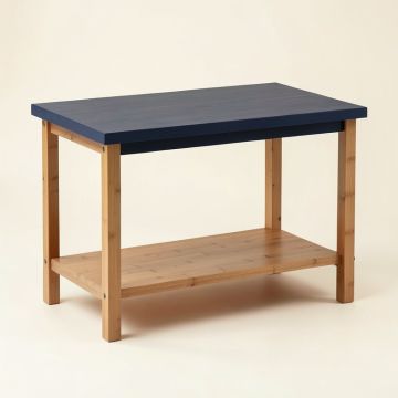 Linden Canyon Empty Workshop Workbench - Navy (synthetic illustration; no displayed measurements)