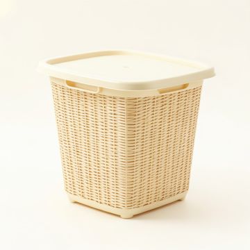 River Branch Laundry Hamper - Cream (synthetic illustration; no displayed measurements)