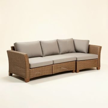 Vellor 4 Piece Rattan Sofa Seating Group With Cushions (synthetic illustration; no displayed measurements)