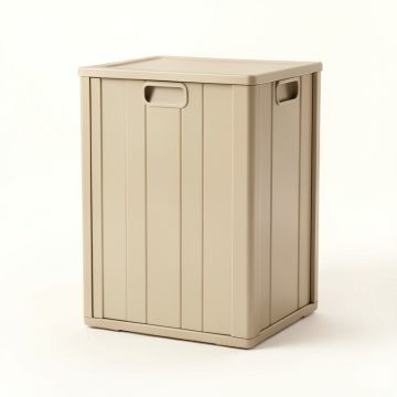 Vale Crest Closed Outdoor Storage Box - Beige (synthetic illustration; no displayed measurements)