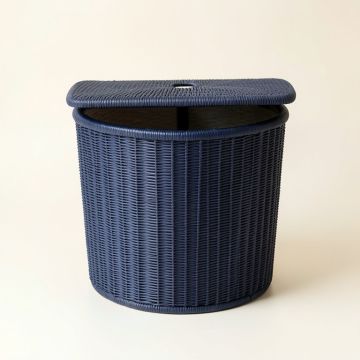 Juniper Crossing Laundry Hamper - Navy (synthetic illustration; no displayed measurements)