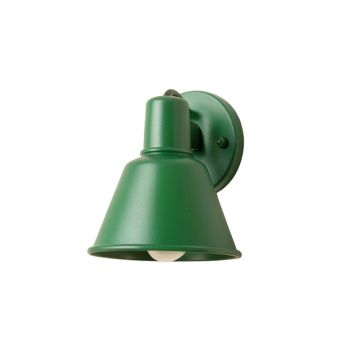 Harbor Branch Wall Sconce Mounted On A Plain Wall - Green