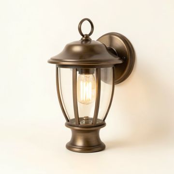 Kensett Palladian Bronze 1 - Bulb Outdoor Wall Lantern (synthetic illustration; no displayed measurements)