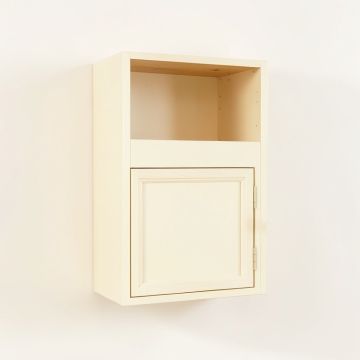 Pine Bend Wall-Mounted Entry Cabinet - Cream (synthetic illustration; no displayed measurements)