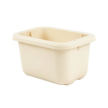 Shore Brook Empty Railing Planter With Integral Brackets - Ivory (synthetic illustration; no displayed measurements)