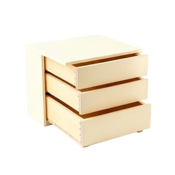 Clay Fold Under-Desk Drawer Unit - Cream (synthetic illustration; no displayed measurements)