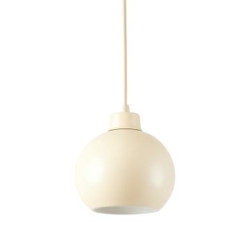 Alder Dale Pendant Light Suspended From One Plain Cable - Ivory