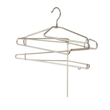Lakendra Pants Hangers Space Saving 5 Layers Stainless Steel Retractable Foldable Clothes