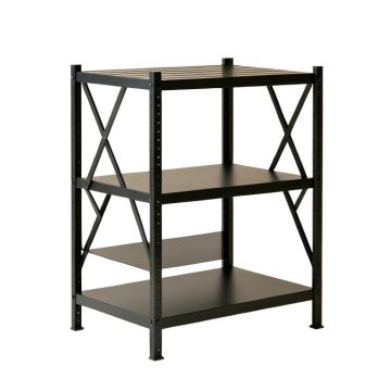 Ash Crossing Empty Seed-Starting Shelving Unit Without Lights - Black