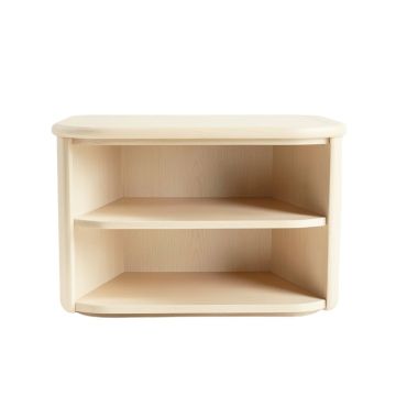 Dune Bend Low Bookcase - Ivory