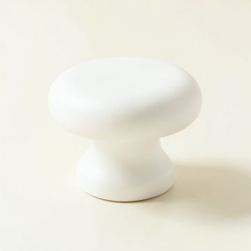 Laurel Arc Cabinet Knob Without Packaging - White (synthetic illustration; no displayed measurements)