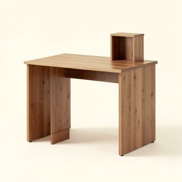 Urbanek Solid Wood Desk With Hutch (synthetic illustration; no displayed measurements)